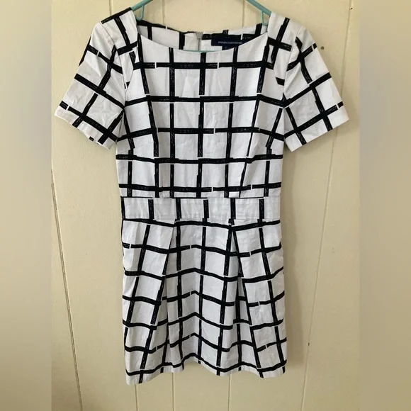 black and white checkered prom dress Medorina Women's Black And White Houndstooth Dress,Autumn Elegant Office Patchwork Mid-Length Party Dress,Retro Checkered Midi Dress For Birthday
